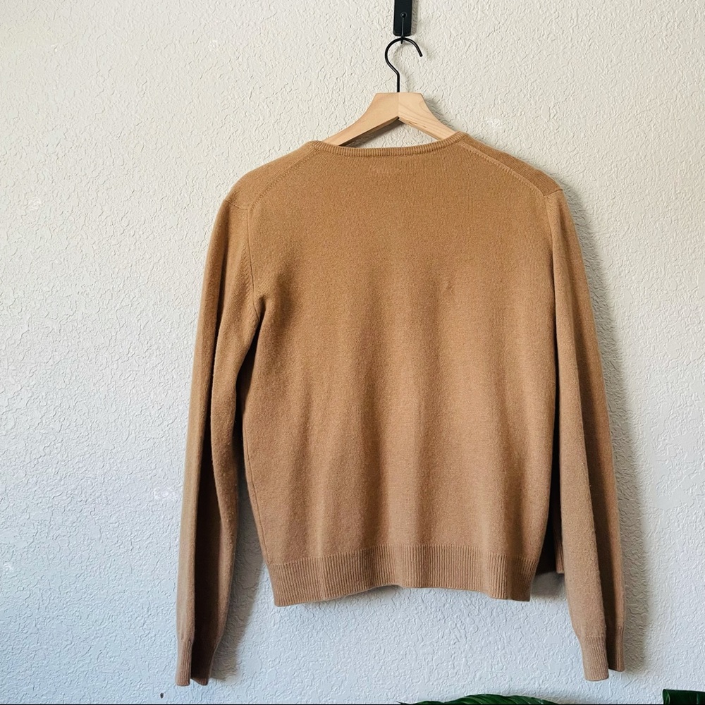 Cashmere Classic Tan Women's Sweater - Picture 4 of 16